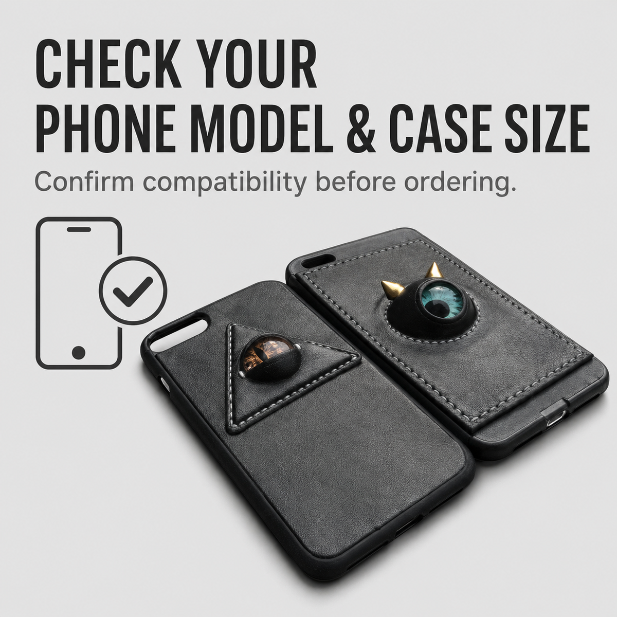 Stereo Demon Eye Embossed Phone Cover