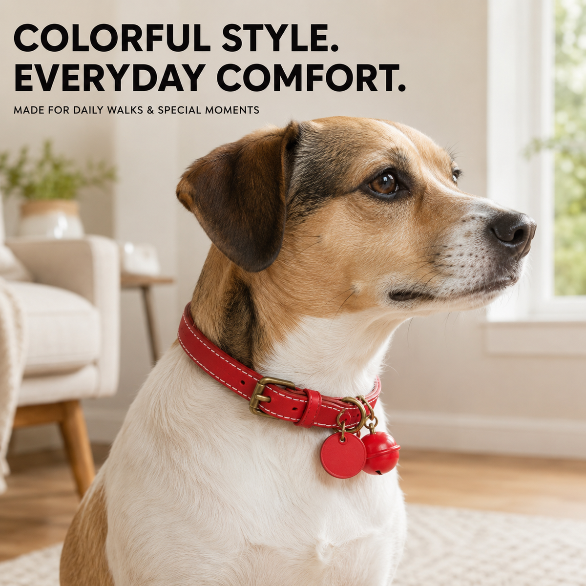 Adjustable Leather Pet Collar