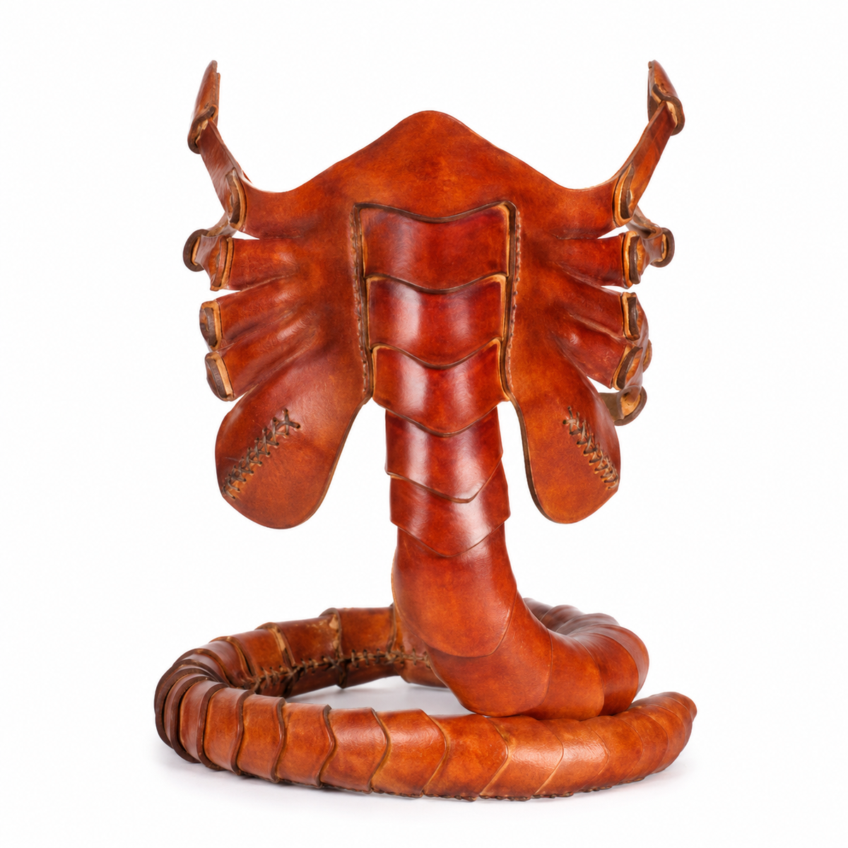 Handmade Leather Facehugger Mask
