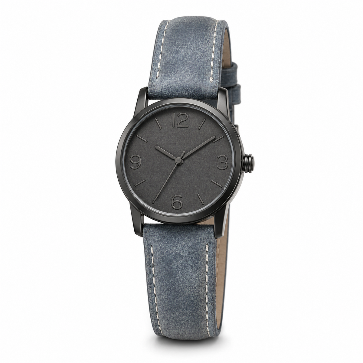 Minimal Dark Dial Casual Wristwatch