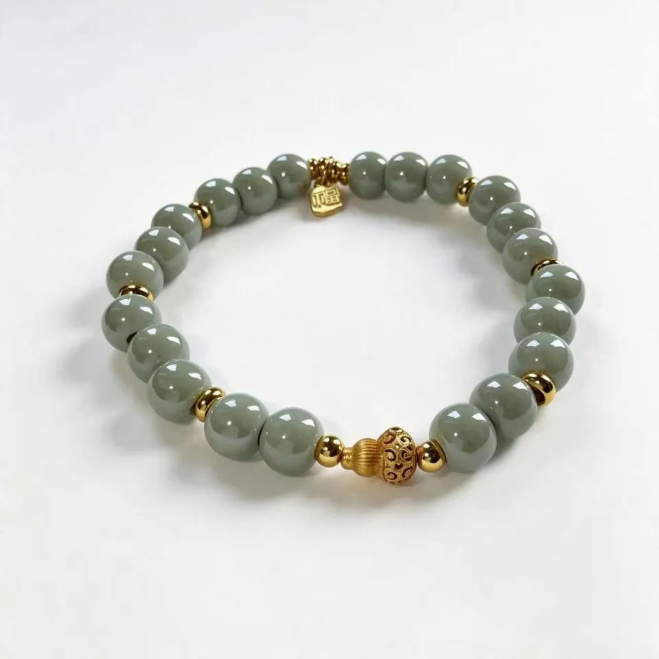 Blessed Wisdom Gourd Beaded Bracelet