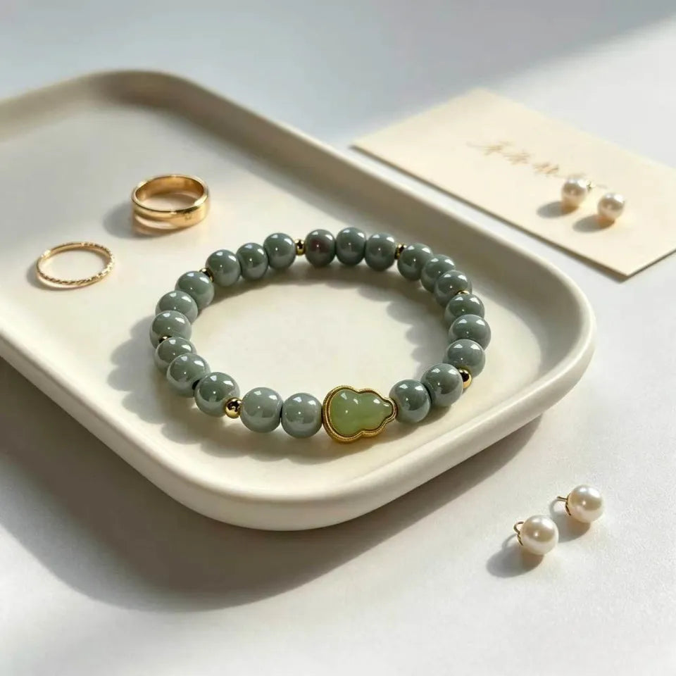 Fortune & Blessing Gourd Beaded Bracelet
