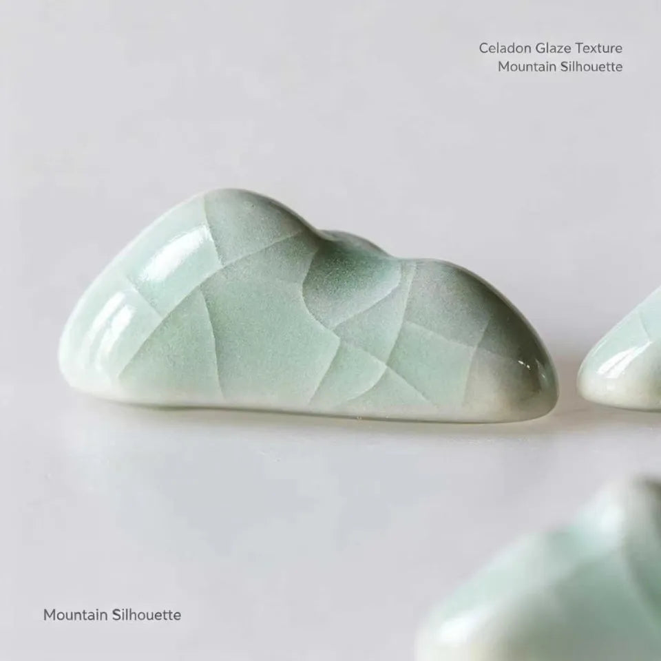 My Own Mountain Celadon Studs
