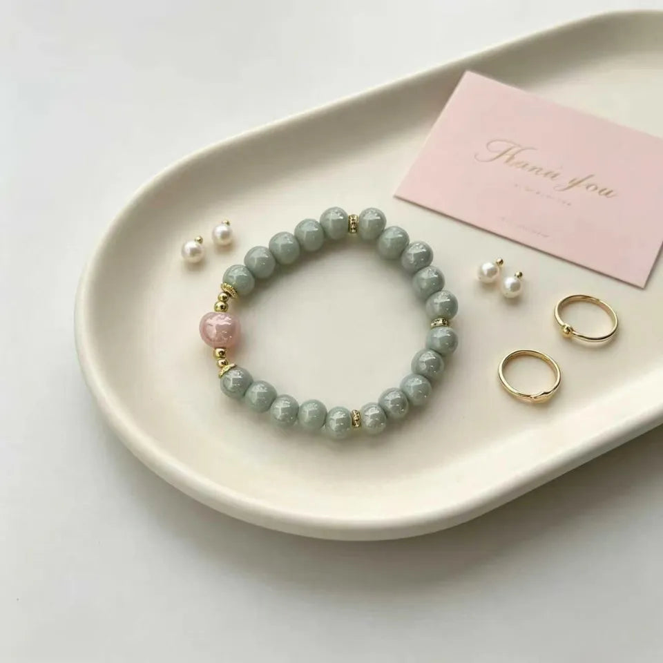 Pink Tenderness Beaded Bracelet