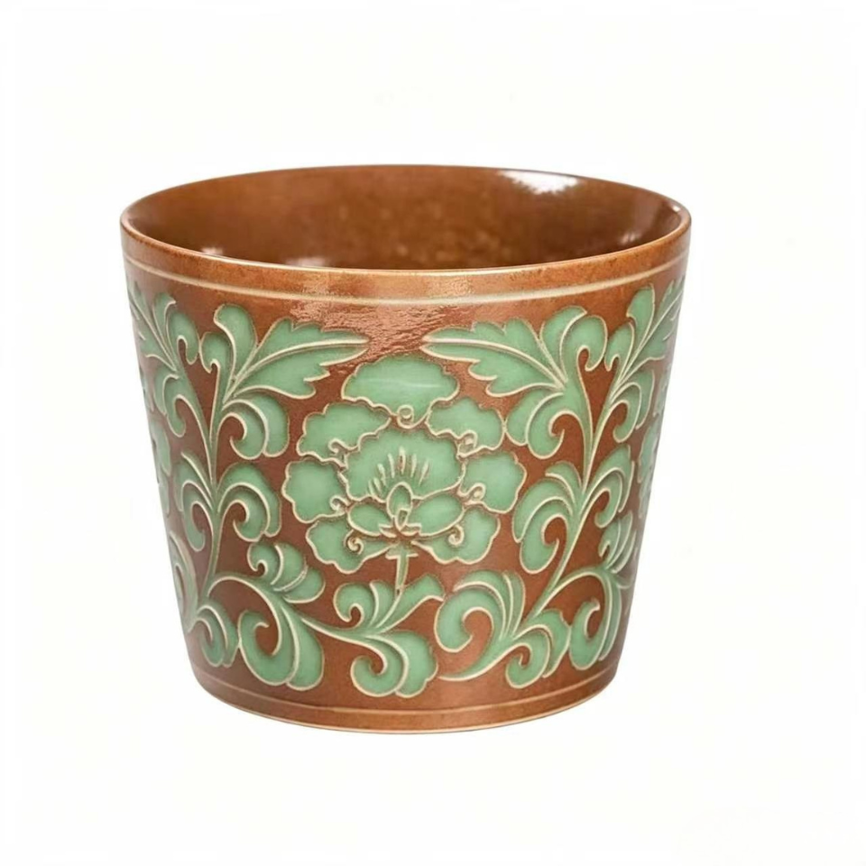 Bao Xiang Floral Ceramic cup