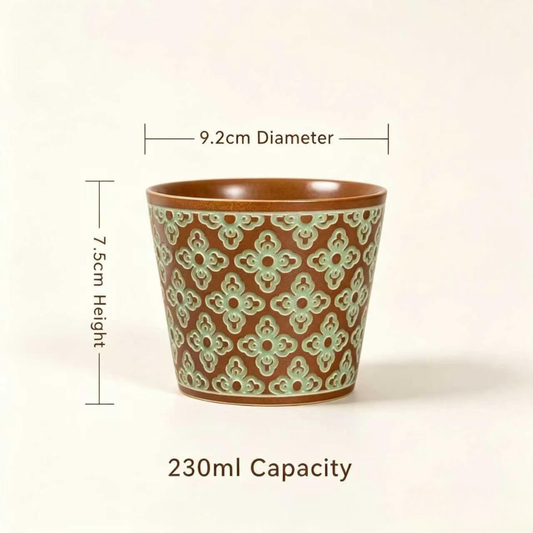Bao Xiang Floral Ceramic cup