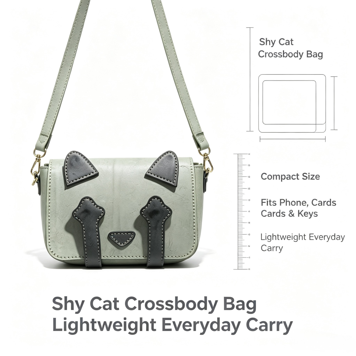 Shy Cat Crossbody Taske