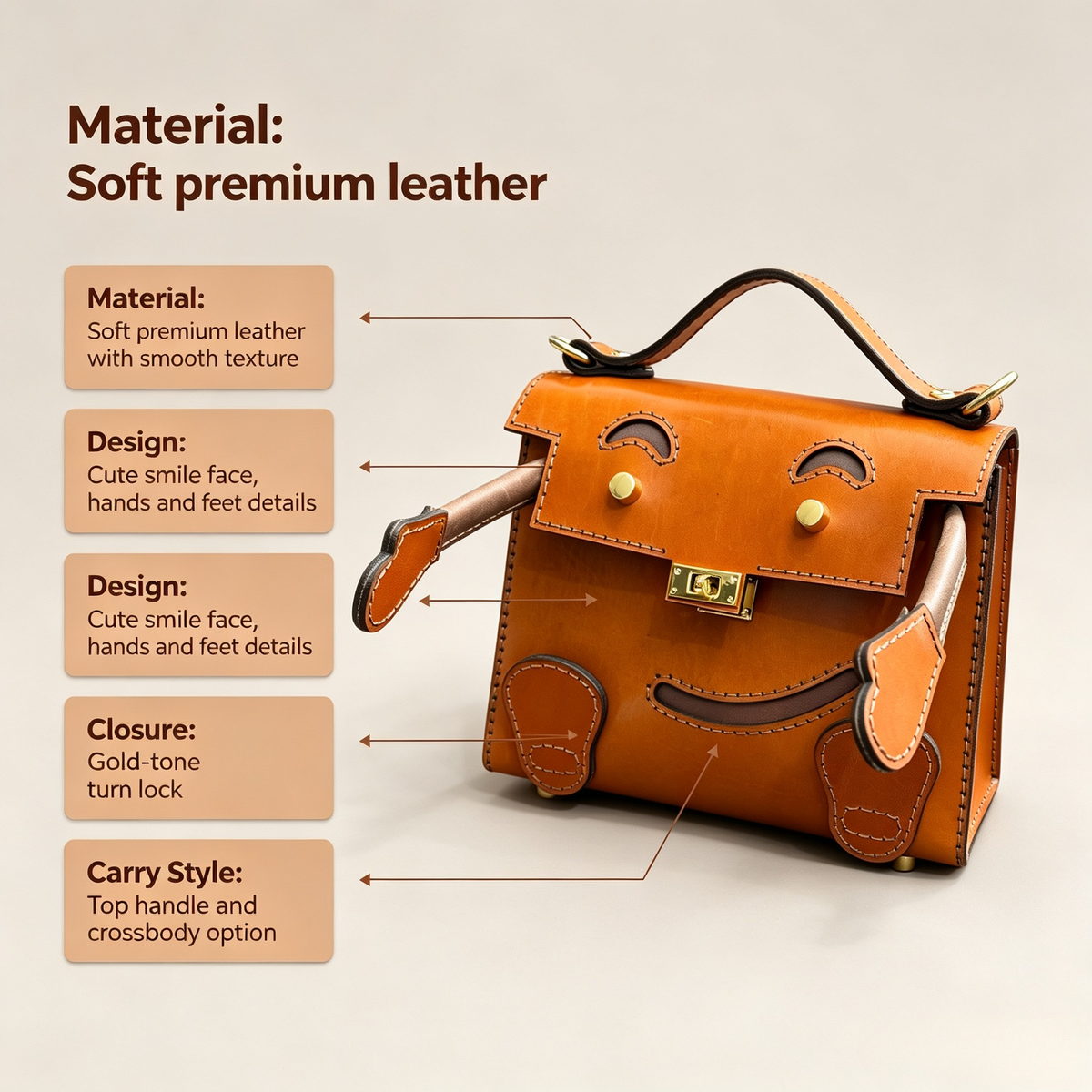 Kelly Doll Smile Bag