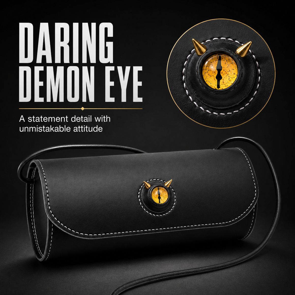 Demon Eye Mini Barrel Shoulder Pouch