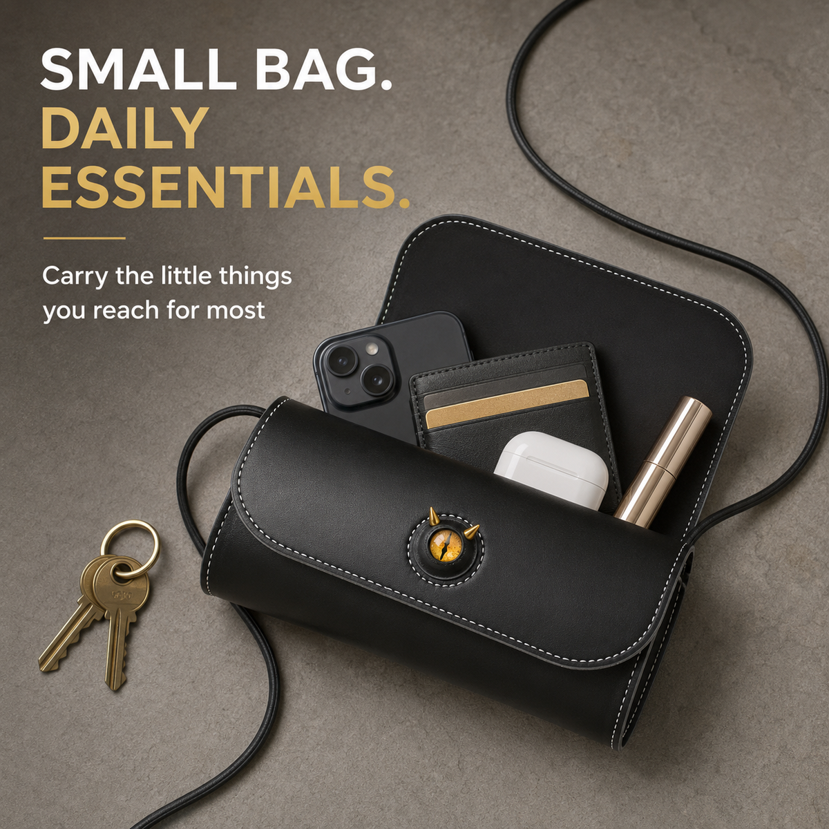 Demon Eye Mini Barrel Shoulder Pouch