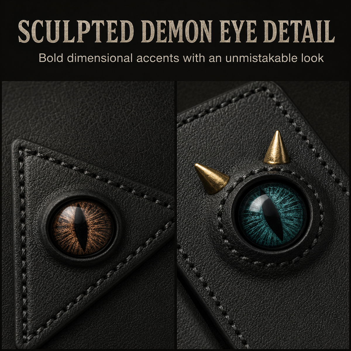 Stereo Demon Eye Embossed Phone Cover