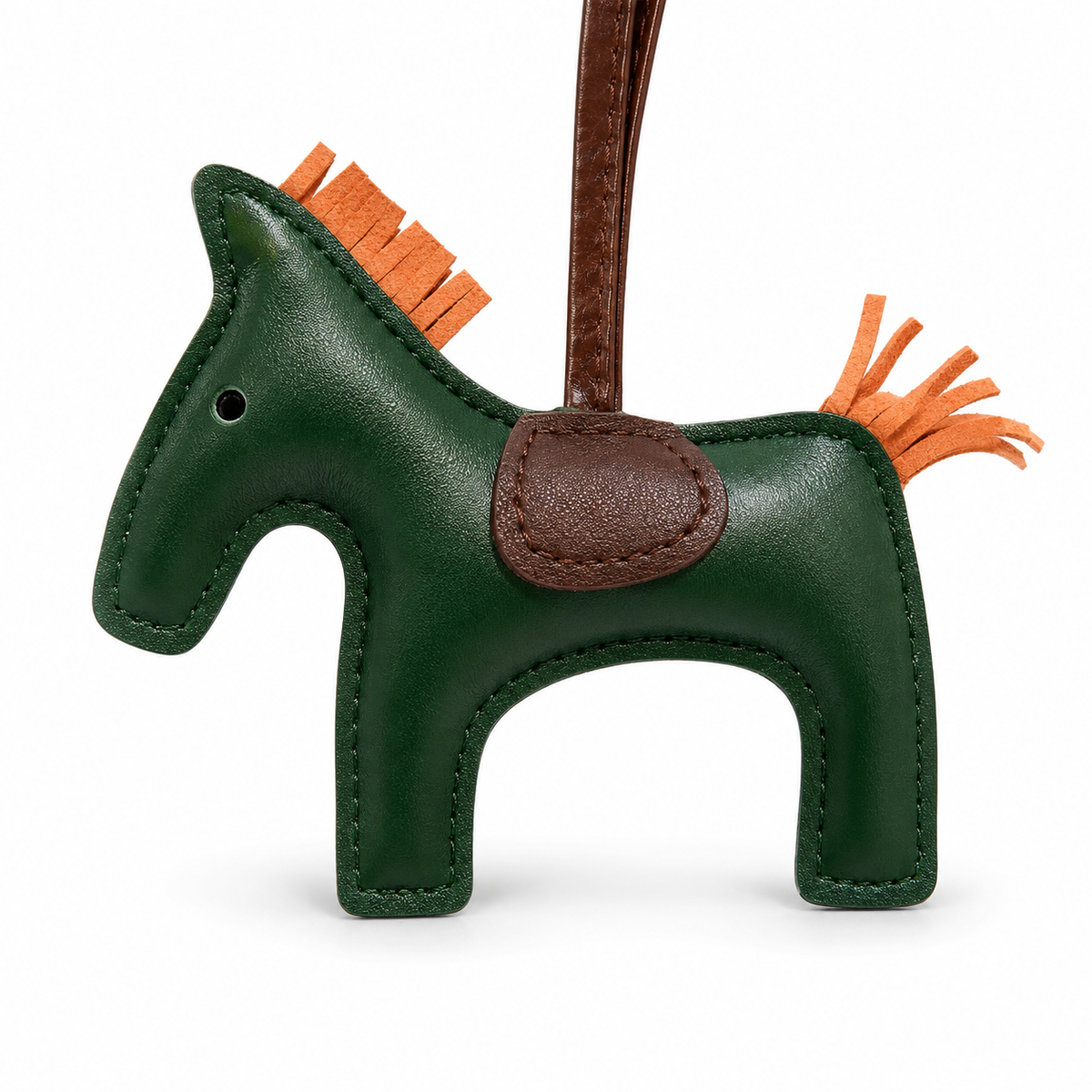 Vintage Green Pony Bag Charm