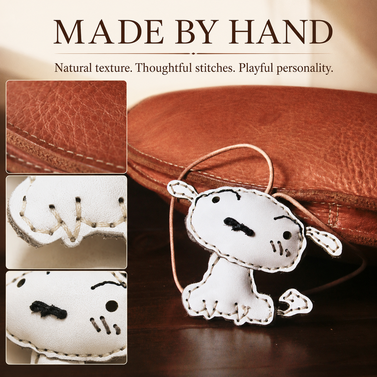 Cute Shiro Cowhide Decor Ornament