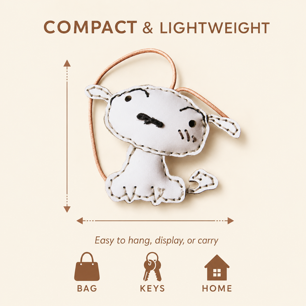 Cute Shiro Cowhide Decor Ornament