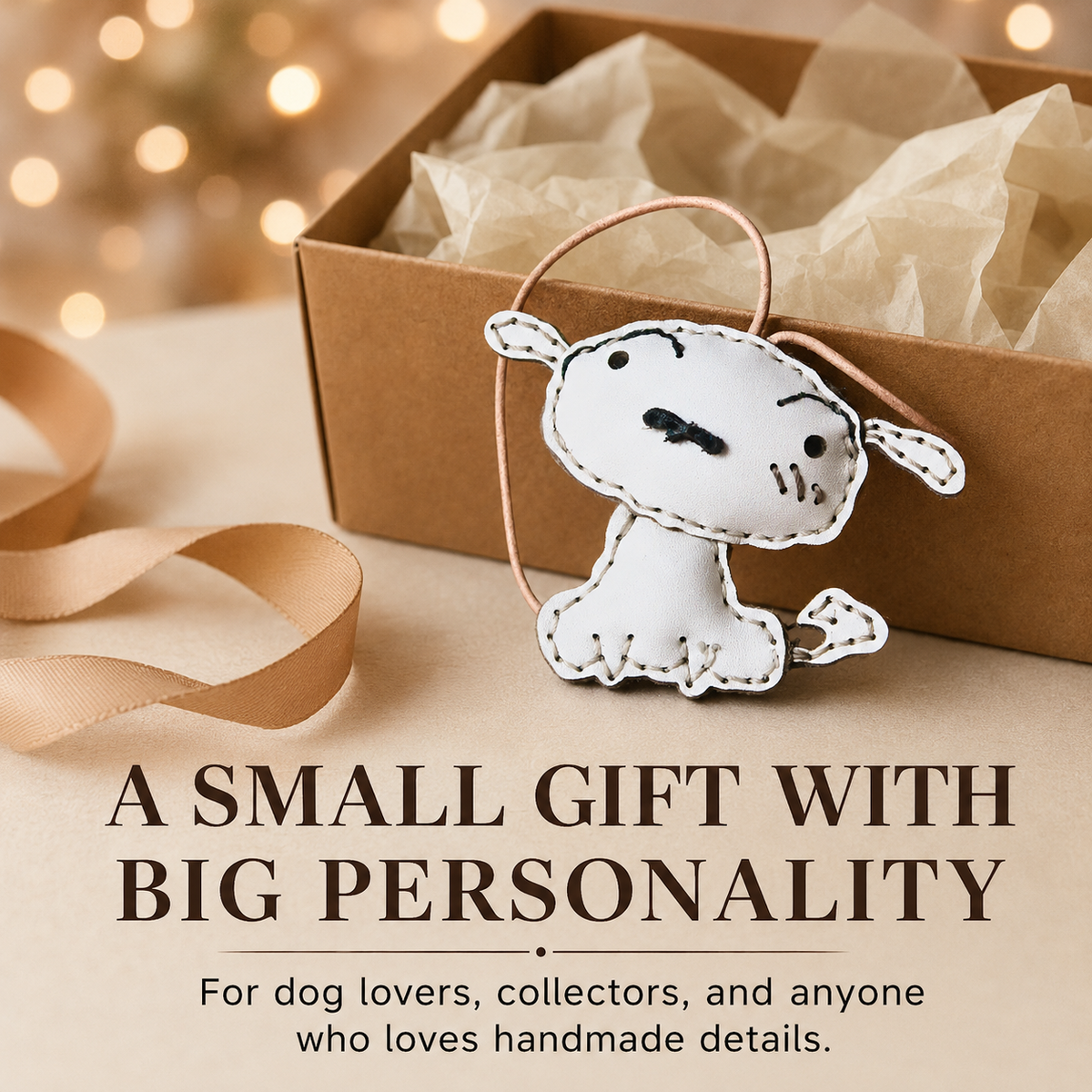 Cute Shiro Cowhide Decor Ornament