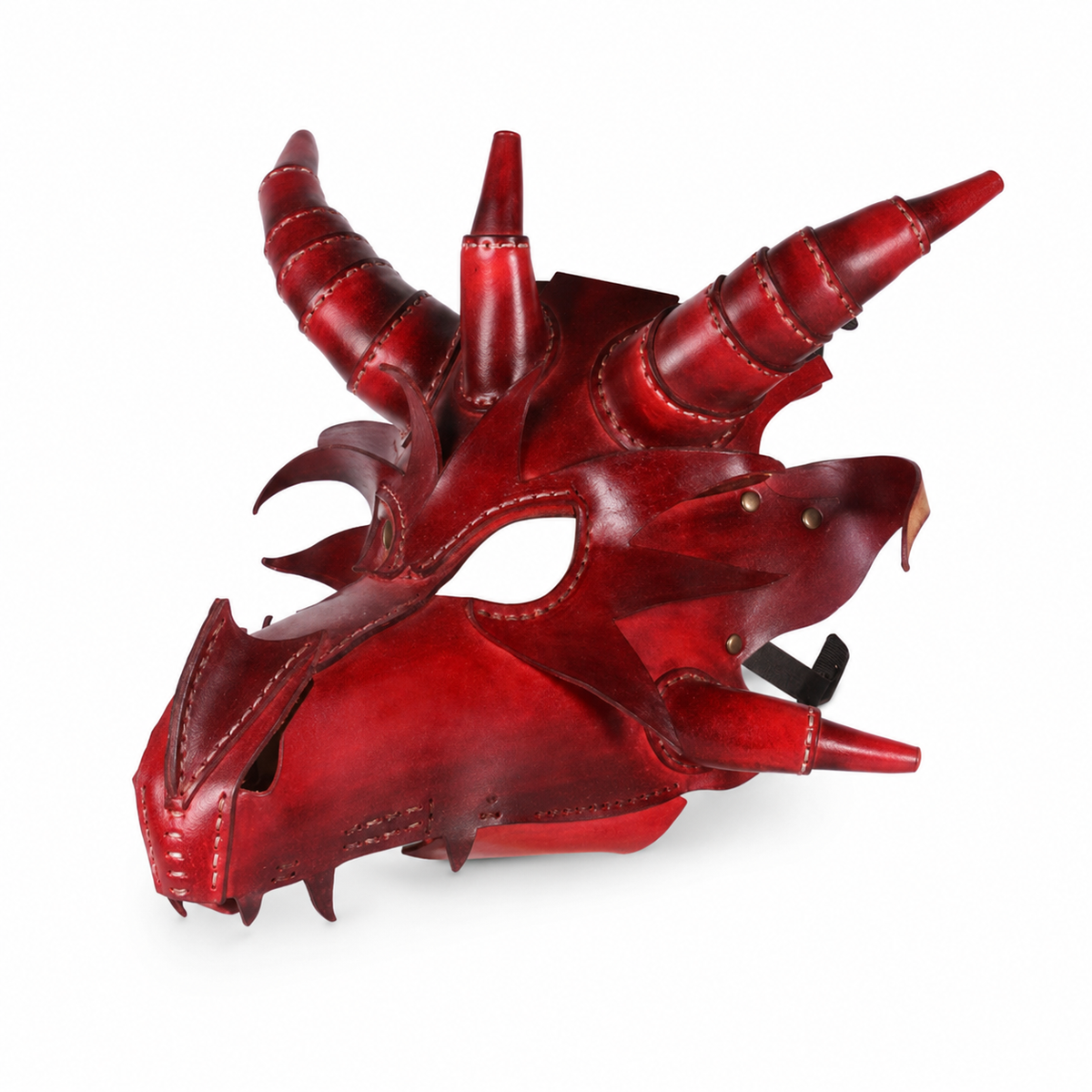 Gothic Fantasy Dragon Cowhide Mask