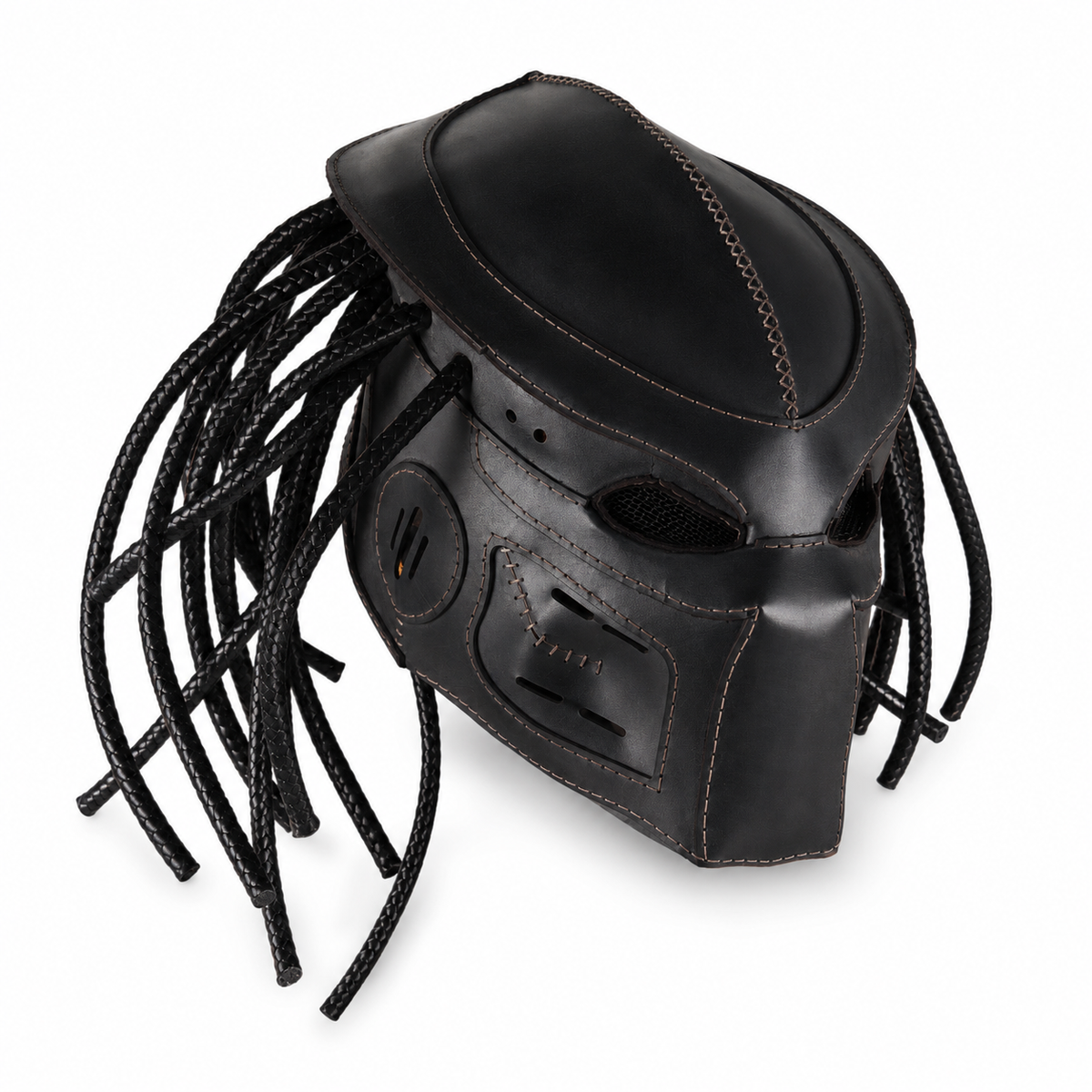 Predator læderhjelm maske