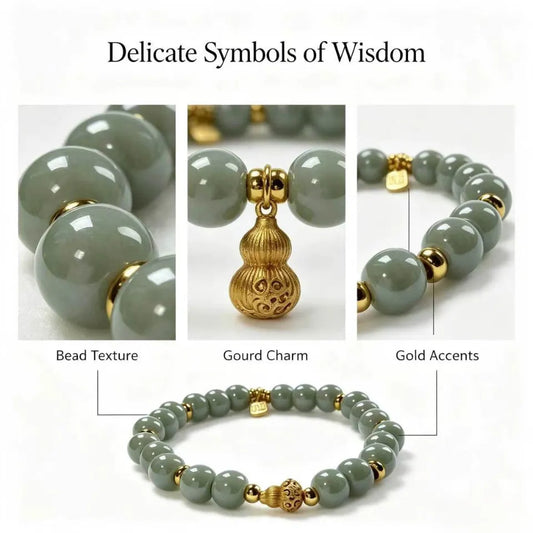 Blessed Wisdom Gourd Beaded Bracelet