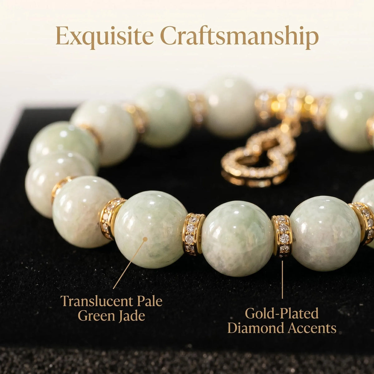 Golden Fu Lu Jade Bracelet