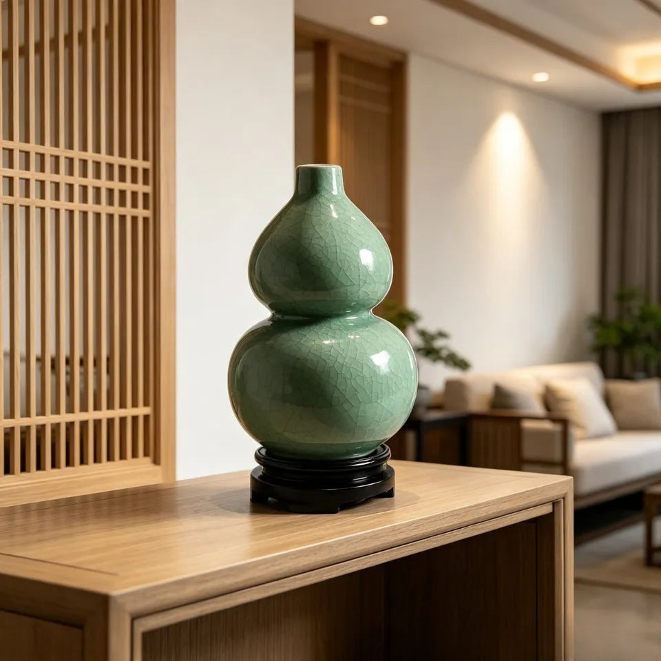 Gourd-shaped vase decoration item