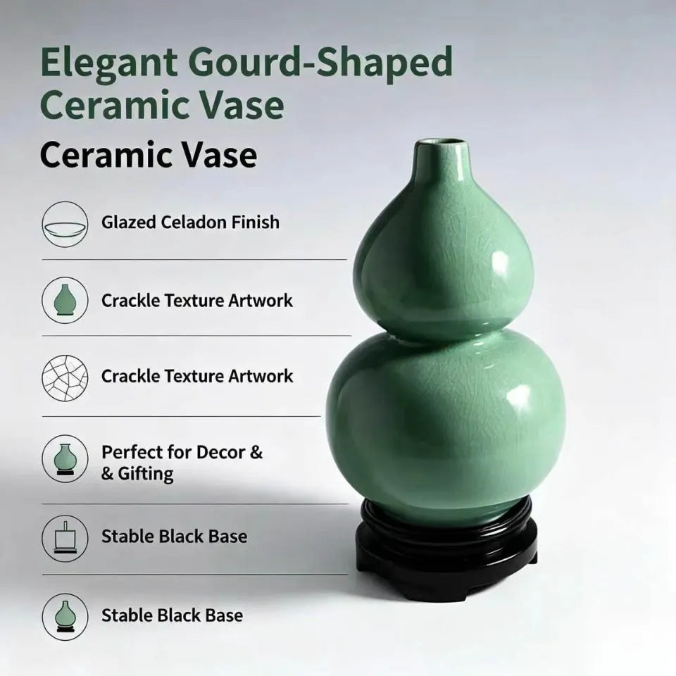 Gourd-shaped vase decoration item
