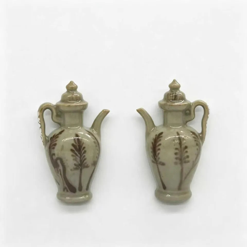 Imitation Northern Song Scroll Grass Pattern Ewer Fridge Magnets