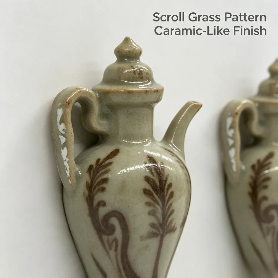 Imitation Northern Song Scroll Grass Pattern Ewer Fridge Magnets