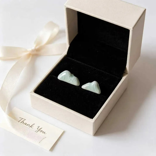 My Own Mountain Celadon Studs