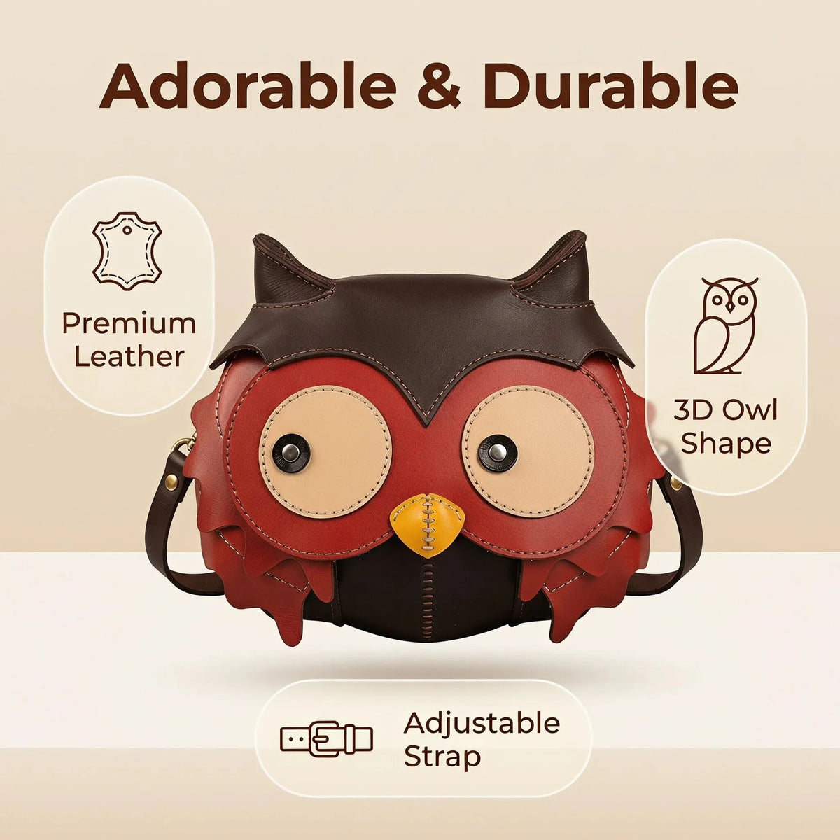 Owl-shaped Crossbody Bag