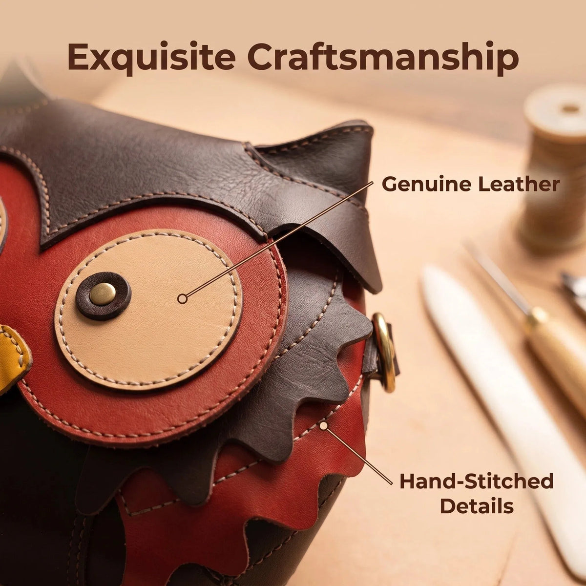 Owl-shaped Crossbody Bag