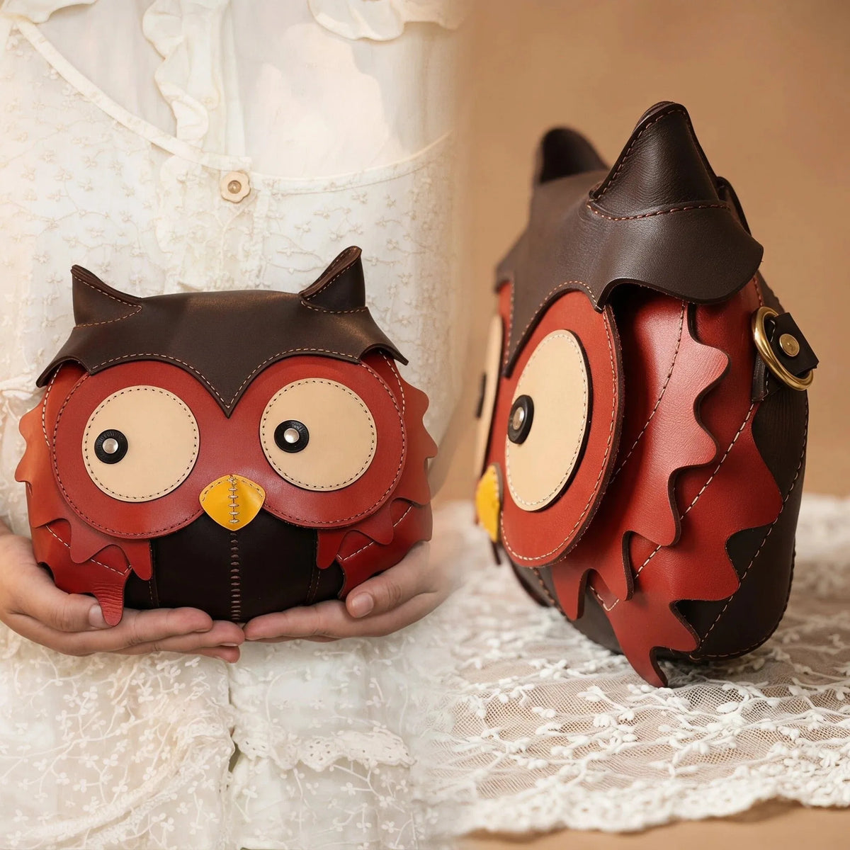Owl-shaped Crossbody Bag