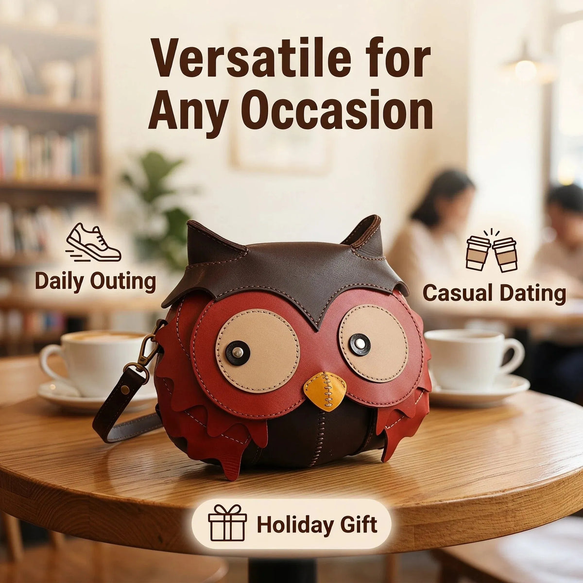 Owl-shaped Crossbody Bag