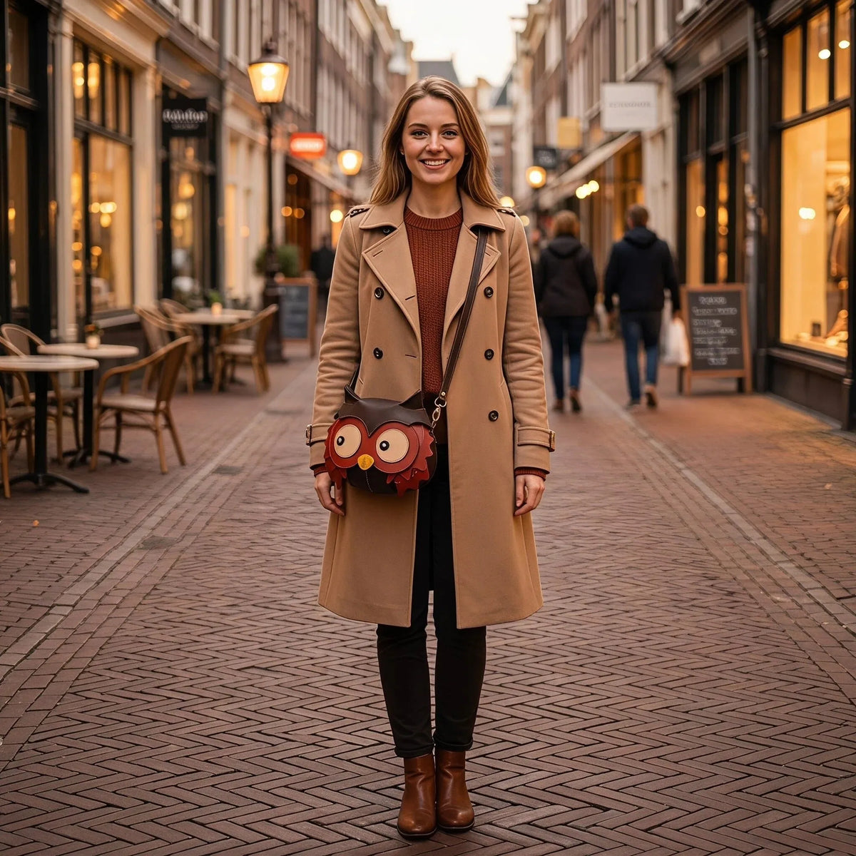 Owl-shaped Crossbody Bag