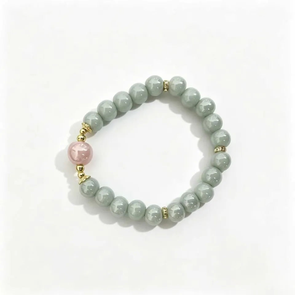 Pink Tenderness Beaded Bracelet