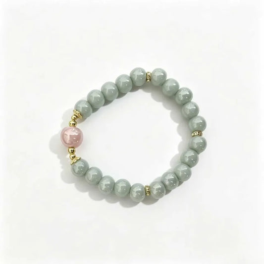 Pink Tenderness Beaded Bracelet