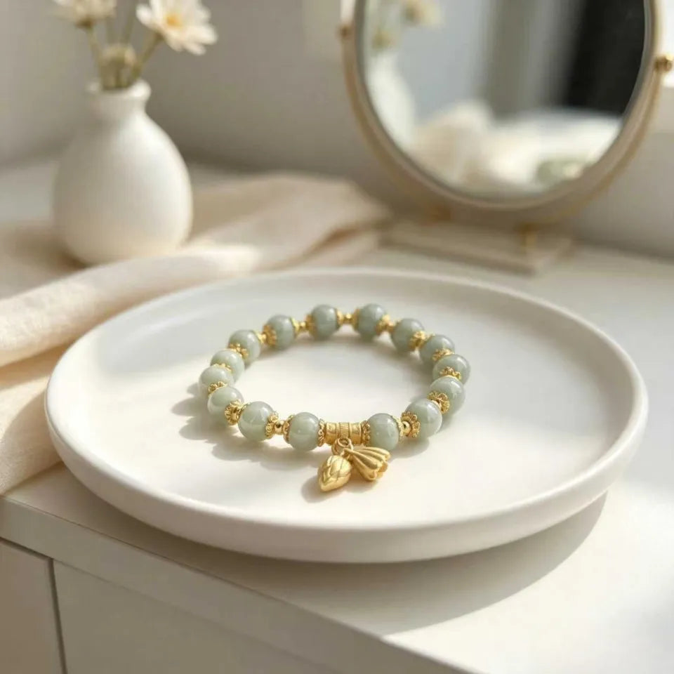 Pure Lotus Beaded Bracelet