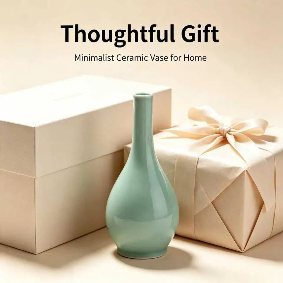 Pure Water Bottle Celadon Vase