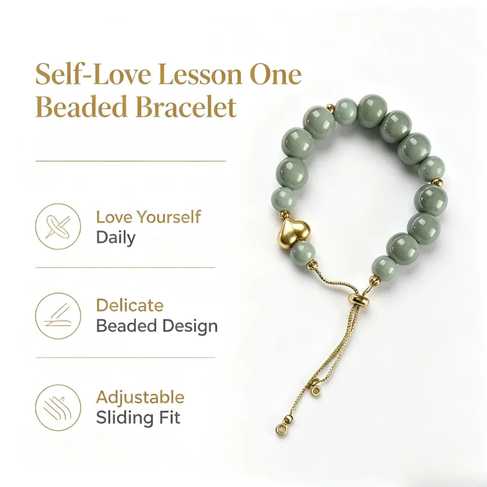 Self-Love Lesson One Beaded Bracelet