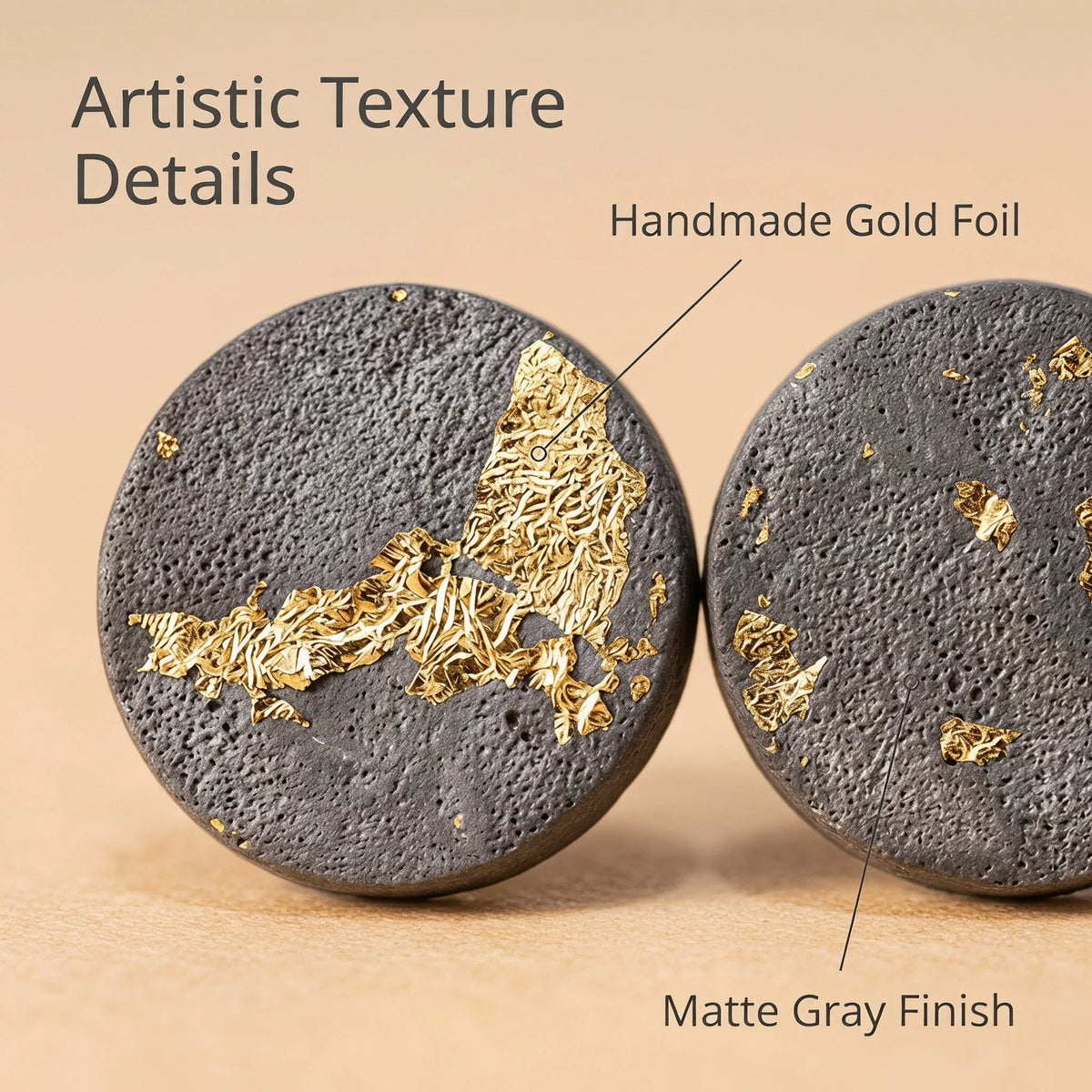 Volcanic Gold Foil Earrings