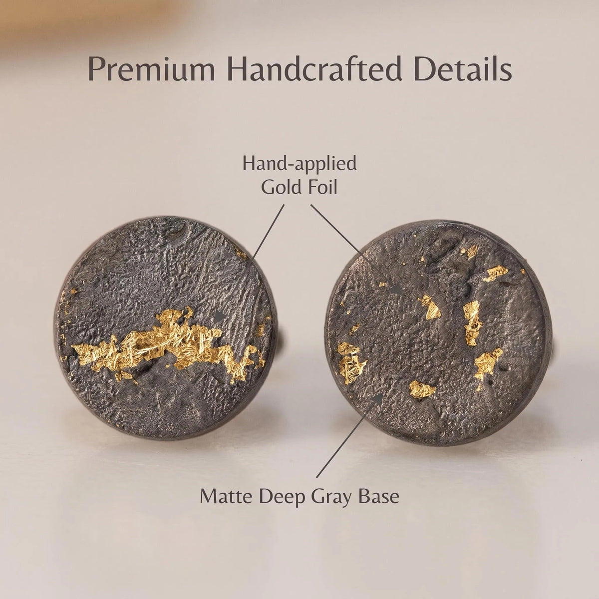 Volcanic Gold Foil Earrings