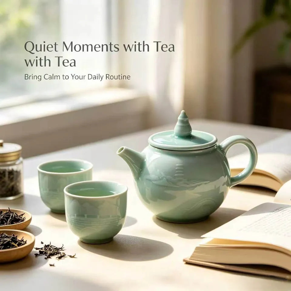West Lake Impression Tea Set (1 Teapot & 2 Cups)