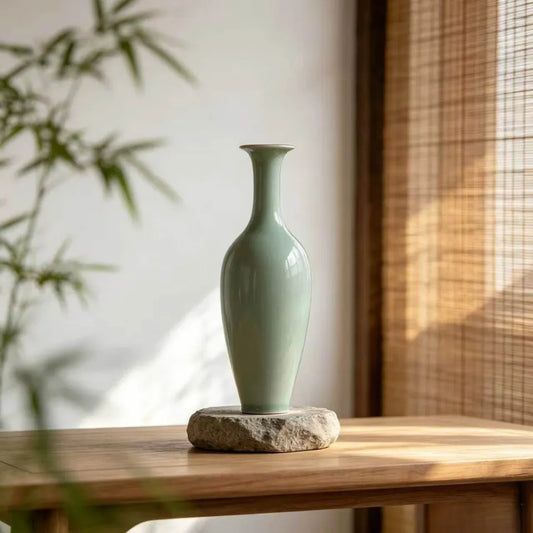 willow-leaf-shaped vase
