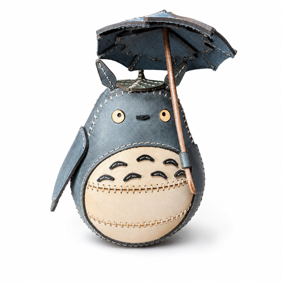 Cute Umbrella Totoro Cowhide Decor Ornament