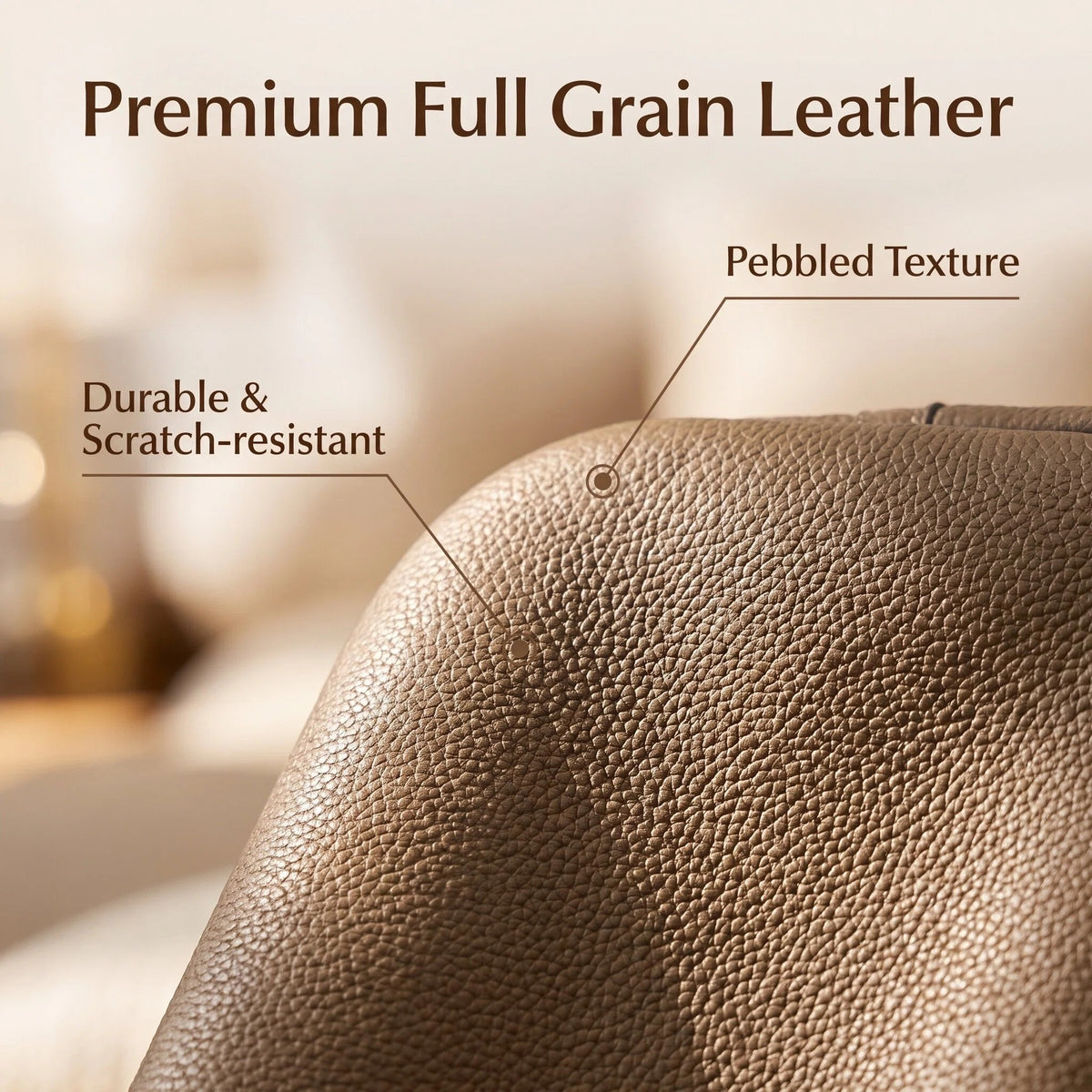 Pebbled Full Grain Leather Basket Tote