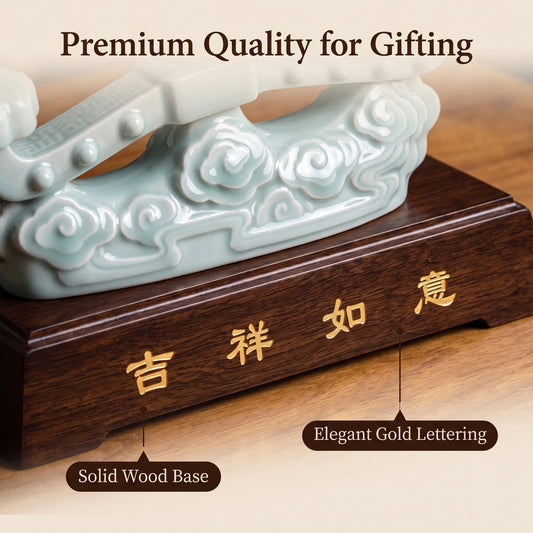 Auspicious Ruyi Celadon Ornament